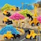 Summer Sand Toys Sensory Bin - Play Sand Kit with Construction Set Toy Truck and 4lbs Magical Sand, Pretend Play Beach Sensory Toy Sandbox, Kids Gifts for Girls and Boys